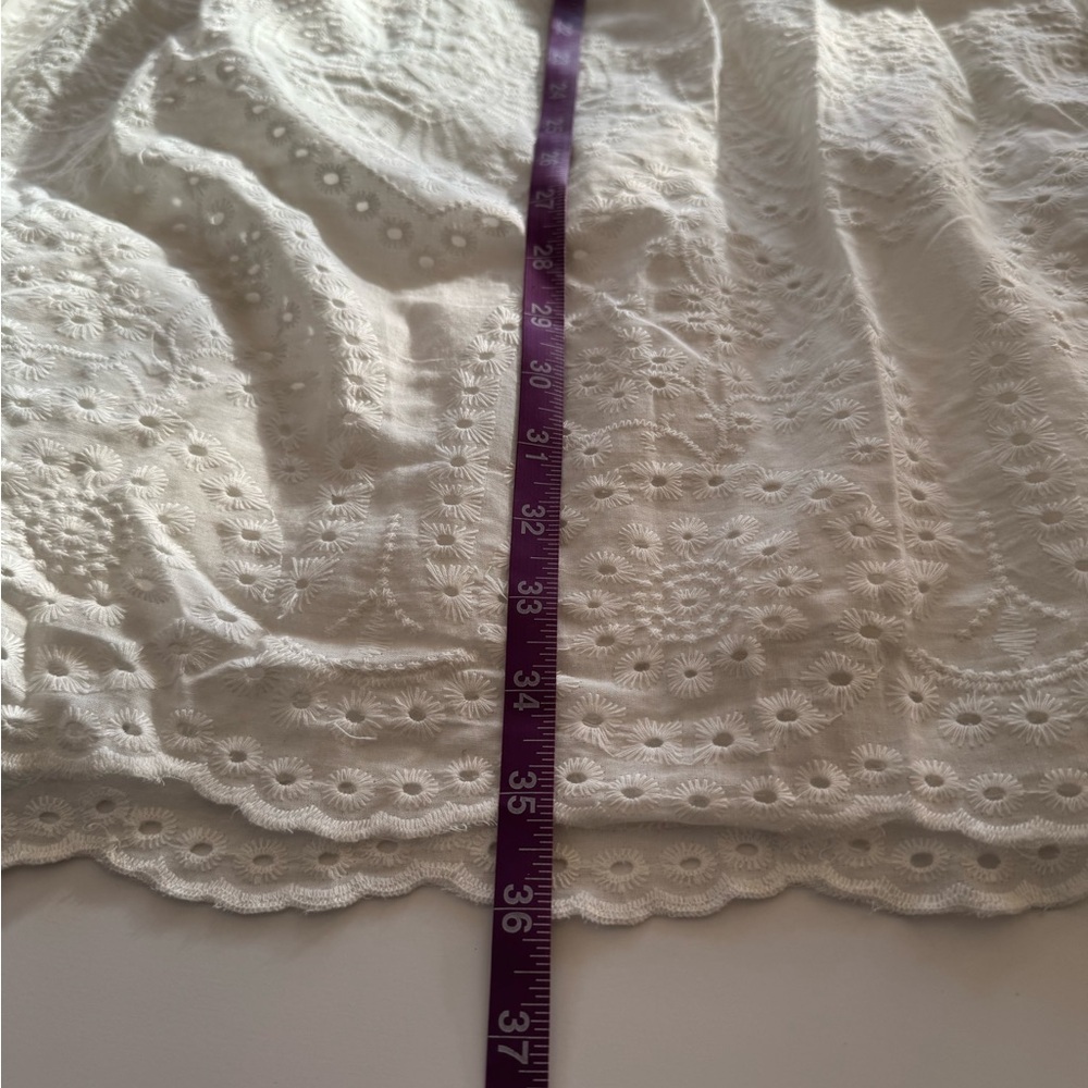 🌸Fortunate One White Eyelet Maxi Skirt XS NWT Coastal Resort Santorini☀️ - Picture 5 of 9